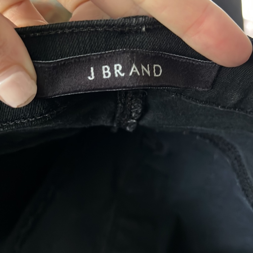 J Brand Maria High-Rise Stretch Skinny Jeans in Vanity Black EUC - Picture 11 of 12